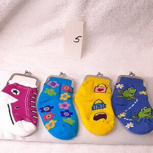 2 HOSTS PICKED NEW kids sock coin purses